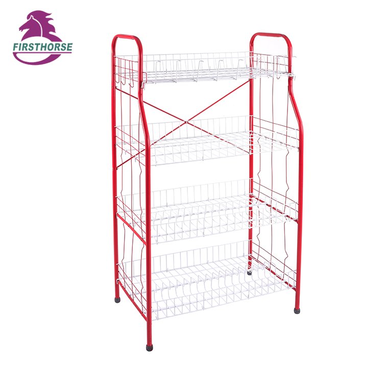 FIRST HORST Manufacturer 4 Tiers Large Size Silver Coating Kitchen Storage Dish Rack Drainer Instock