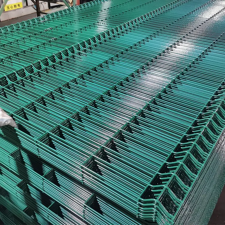 Yard Link 3D curved Fence Pvc Coated Iron Wire Fence Steel Panel V Fold Welded Wire Mesh Panel for fencing