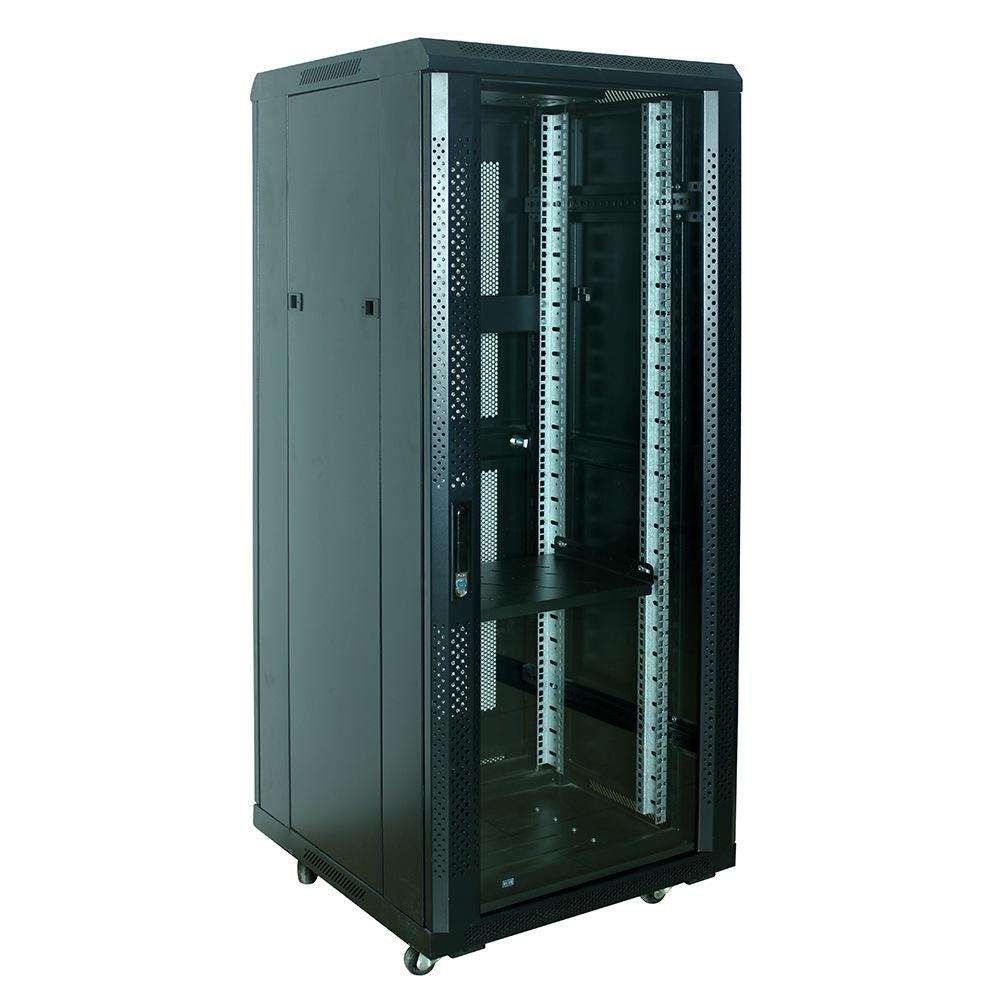 assemble 9u Data Center Rack cabinet Glass Door Cold rolled steel Server Rack Cable Network Cabinet 19' Rails with Fans