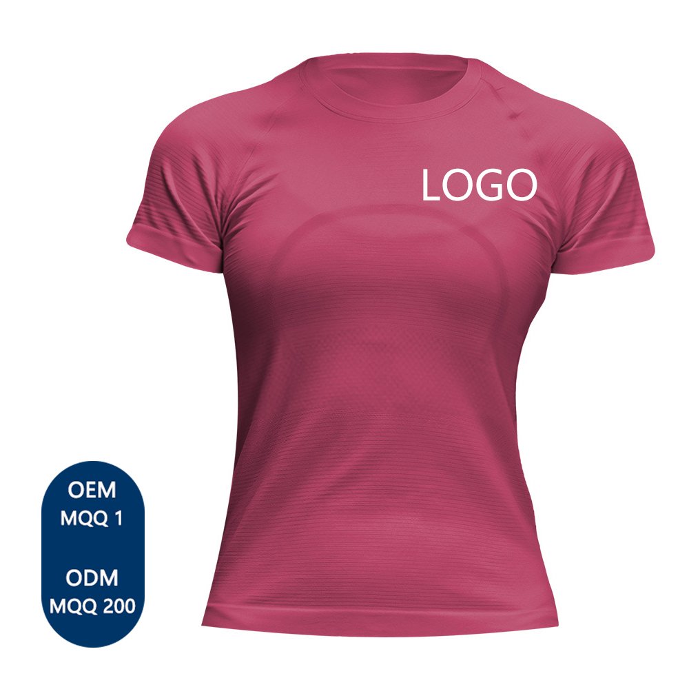 YMR-B25 Wholesale women's short sleeve t-shirt sports top breathable fitness lulu yoga short sleeve