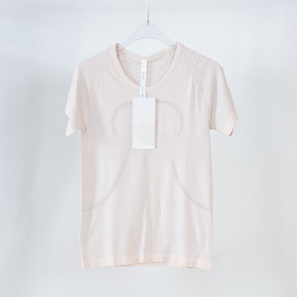 YMR-B25 Wholesale women's short sleeve t-shirt sports top breathable fitness lulu yoga short sleeve