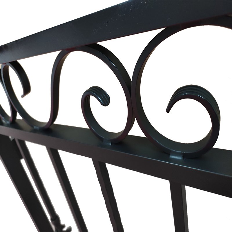 High-End Electric Gate Gardens Rust-Free Hand Sanded Aluminum Forged Iron Waterproof Rot Proof Villas Fences Trellis Welded