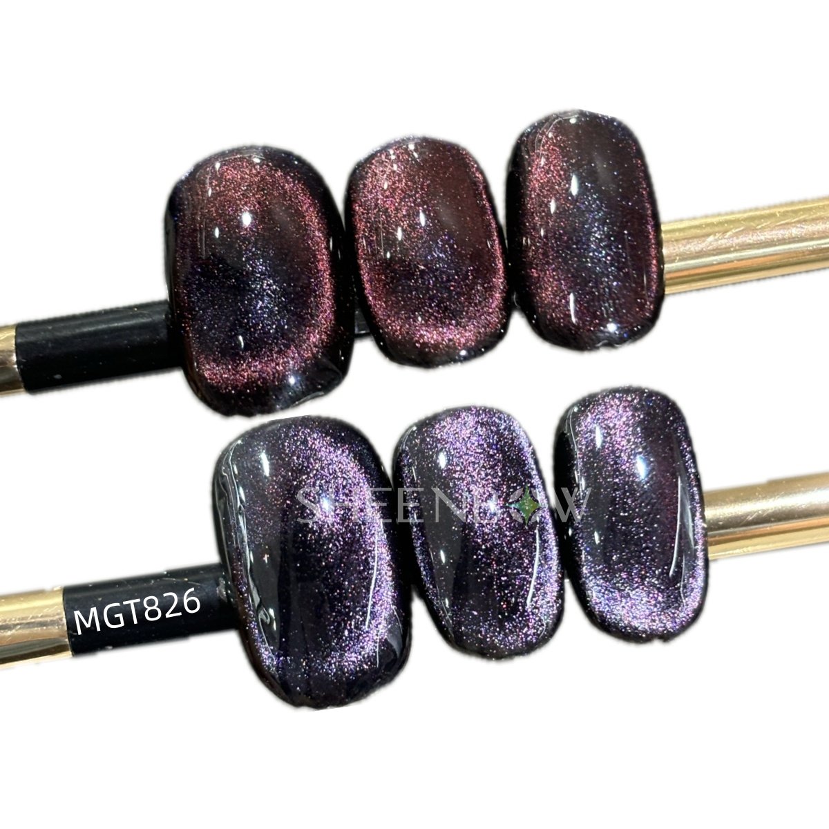 Sheenbow 5D/9D Magnetic Cat Eye Pigment Red Black Grey Purple Chameleon Effect Magnet Cosmetic Powder