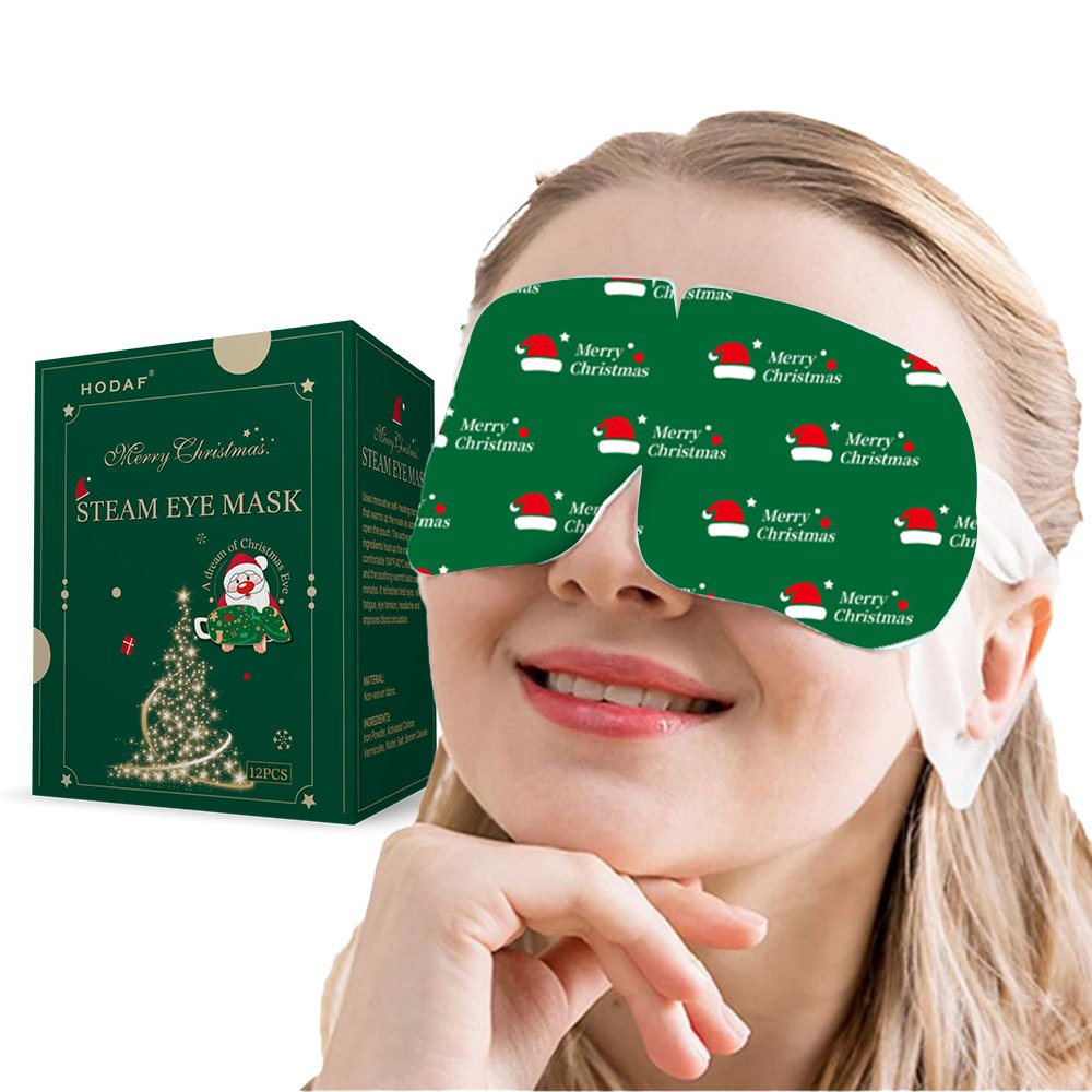 OEM Disposable Self Heating Steam Eye Mask Warmth Patch with Iron powder SPA Steam Eye Mask