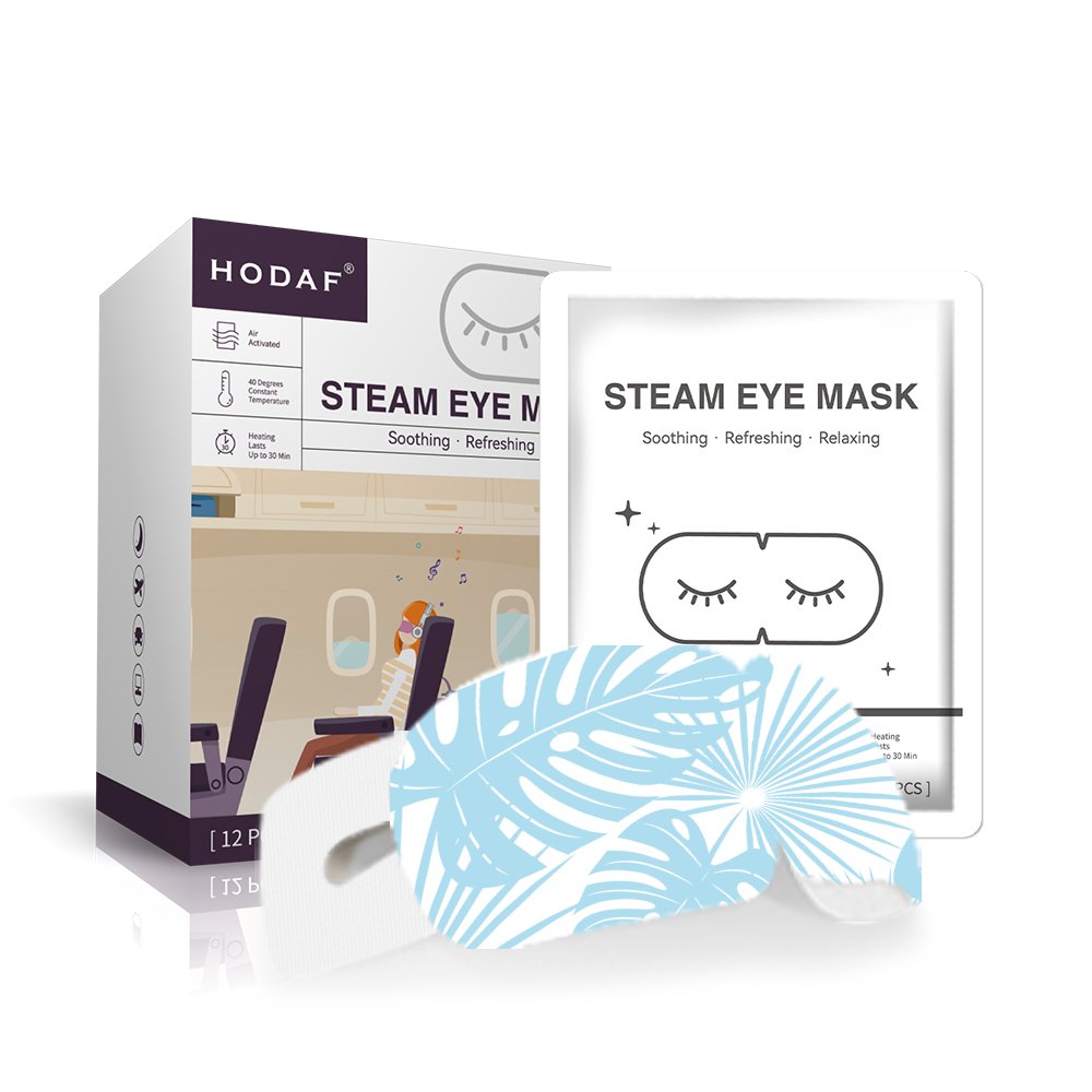 OEM Disposable Self Heating Steam Eye Mask Warmth Patch with Iron powder SPA Steam Eye Mask