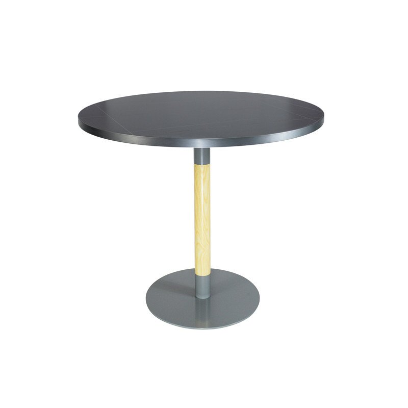Home Furniture Modern Dining Round Legs Coffee Table Leisure End Table Iron Dining Chairs Customizable Wooden Light Dining Table