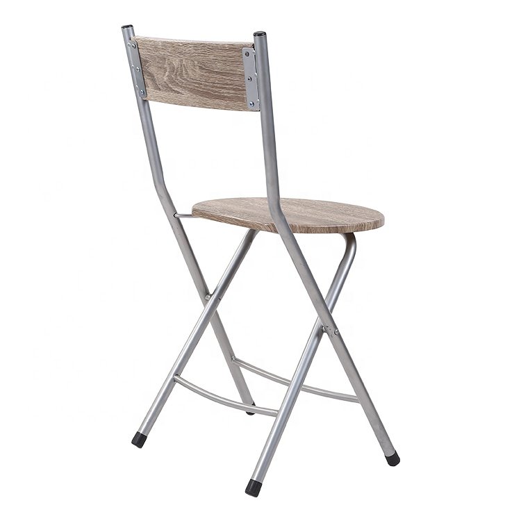 Free Sample Wood Strip Vintage High Wooden Bar Stool Muslim Metal Church Prayer Chair