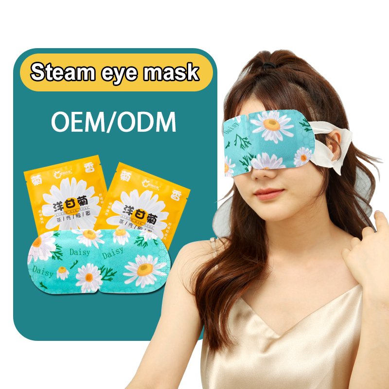 High quality non-woven fabric Steam Warm Eye Patch iron powder heated eye mask OEM/ODM service offered