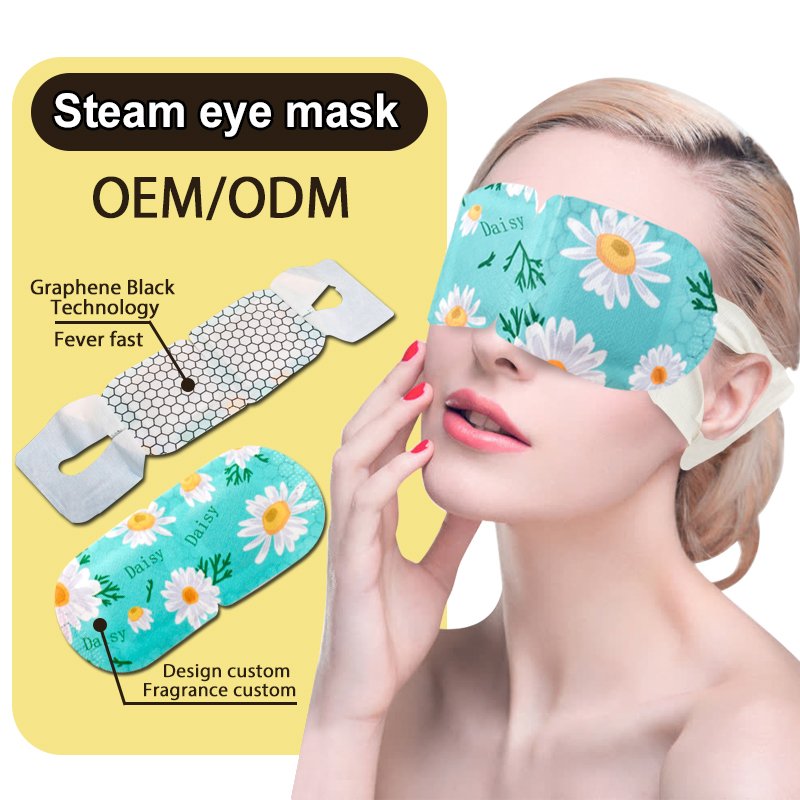 High quality non-woven fabric Steam Warm Eye Patch iron powder heated eye mask OEM/ODM service offered