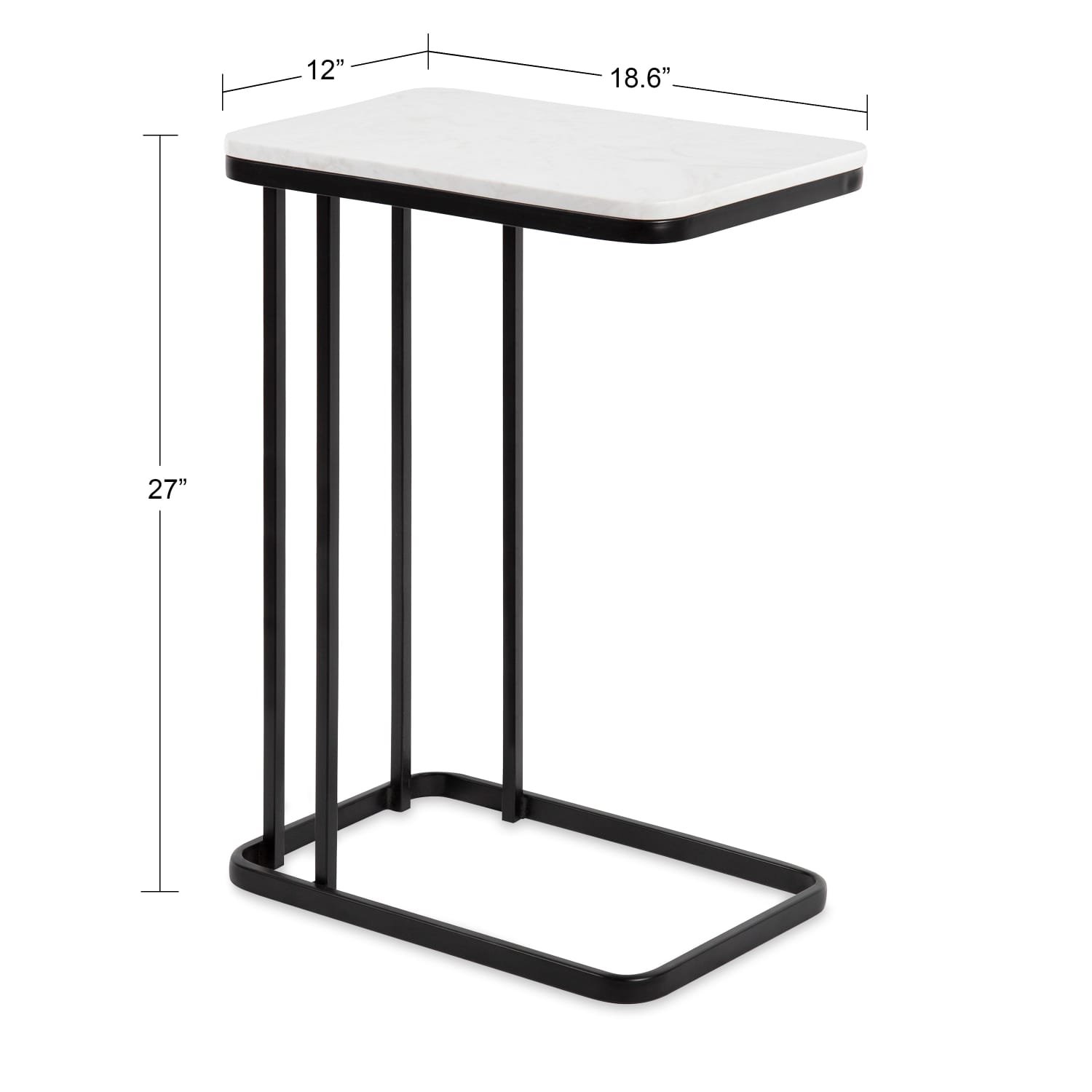 Hot Selling Modern Luxury Design Style C Shape Table Wooden Top and Antique Gold Powder Coat Metal Finish Base Coffee Table