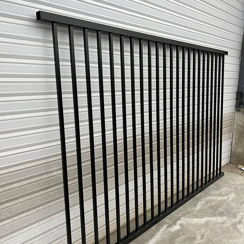 2024 New Design Wholesale Prices Wrought Iron Fence Panel Aluminum Metal Picket Ornamental Fence