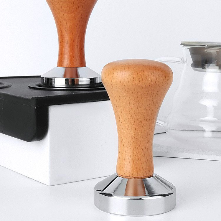 coffee accessories powder press stainless iron coffee powder hammer handle 51mm58mm