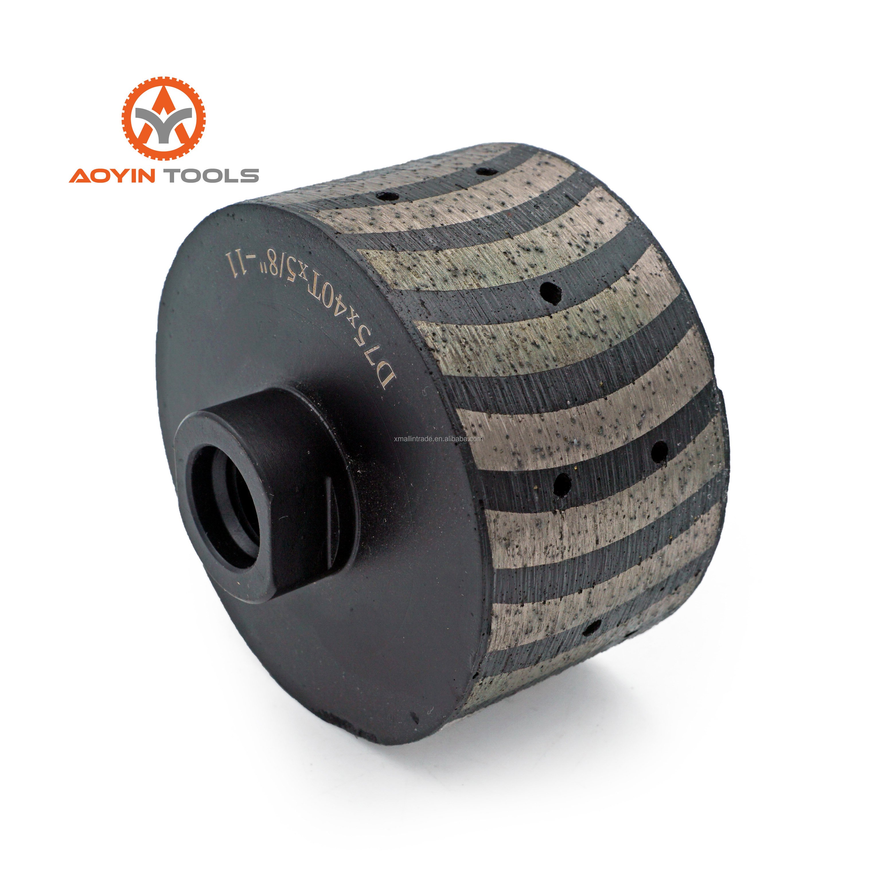 Wholesale 75*40mm 2 4In Resin Filled Diamond Zero Tolerance Thread Grinding Drum Wheel for Stone Granite Counter Top Sink Hole