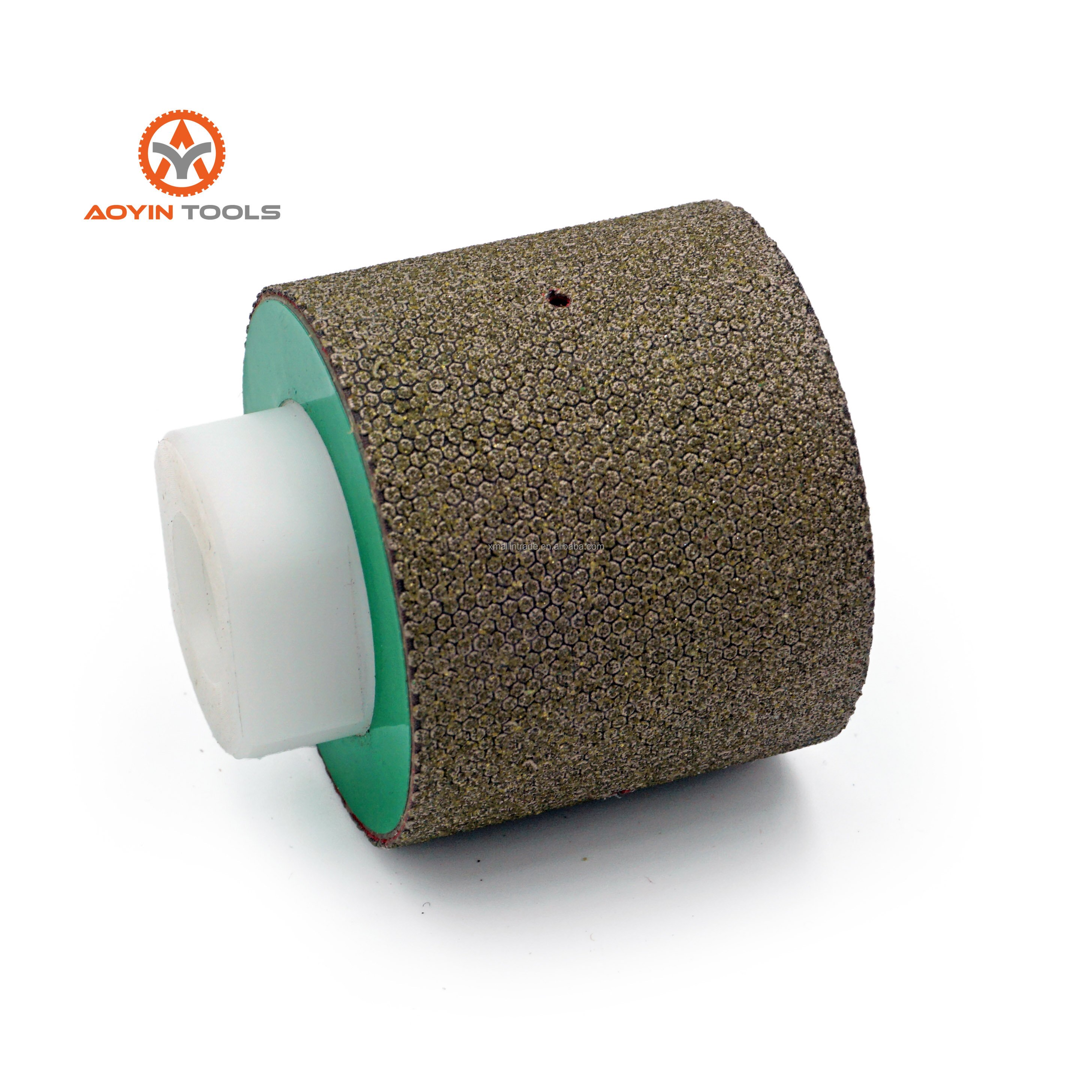 Wholesale 75*40mm 2 4In Resin Filled Diamond Zero Tolerance Thread Grinding Drum Wheel for Stone Granite Counter Top Sink Hole