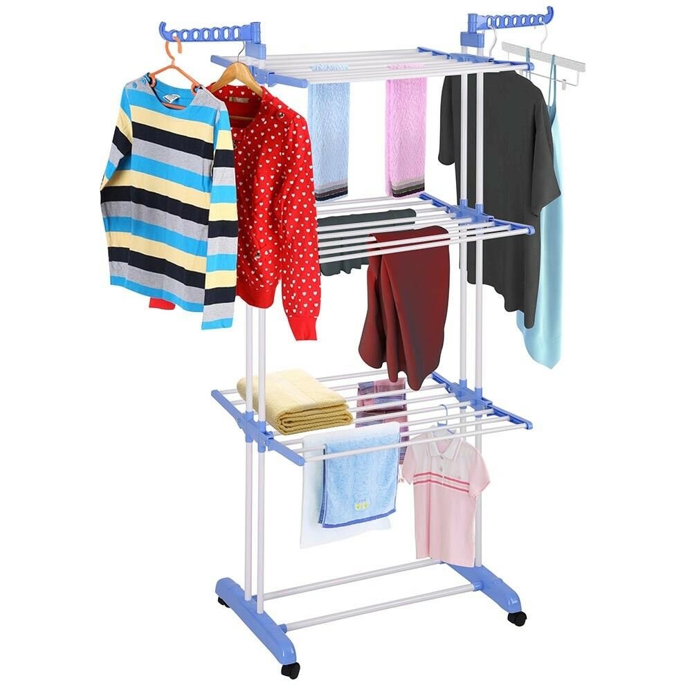 Garment Rack with Wheels /multifunctional Towel Hangers Detachable Clothes Drying Rack, High Quality Metal Iron Customised Free
