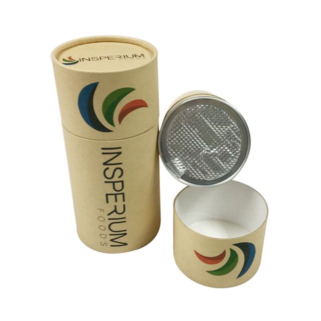 Wholesale Custom food Grade coffee bean tea herb powder canister capsule packaging airtight composite cans With Covers tin lid