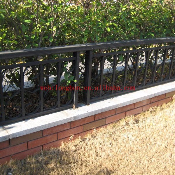 newest modern wrought iron garden border fence