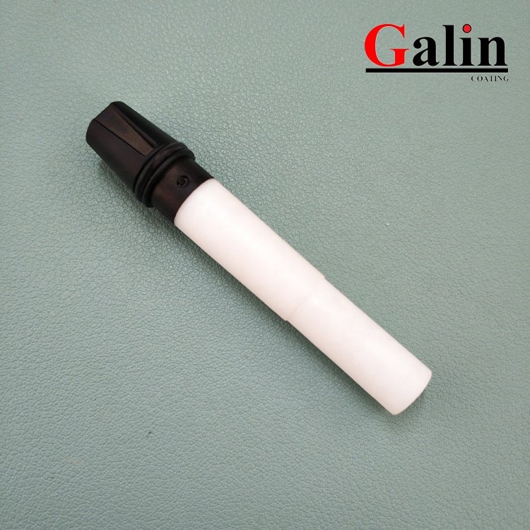 Powder coating machine spare parts 1006485 black and white insert sleeve made from PTEF