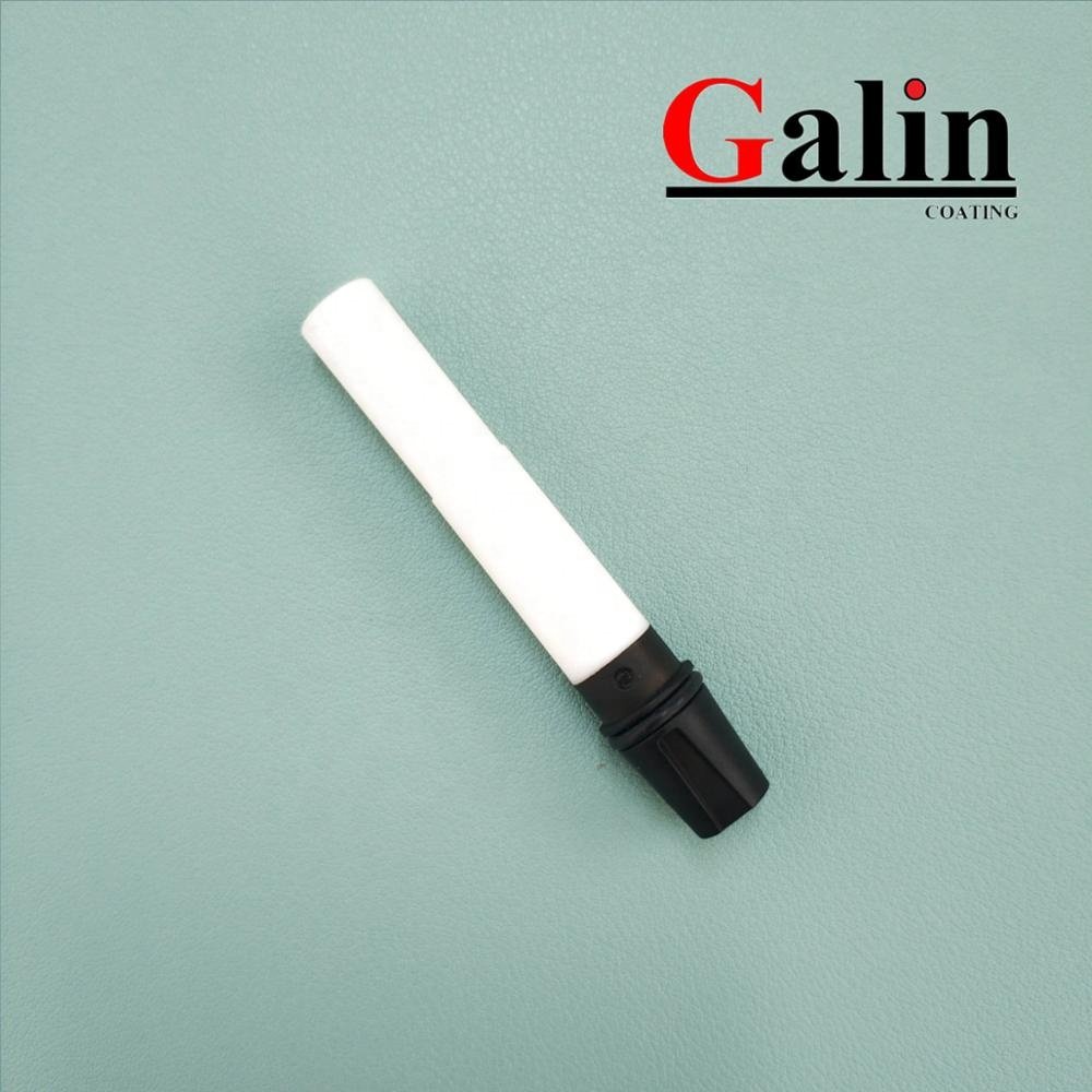 Powder coating machine spare parts 1006485 black and white insert sleeve made from PTEF