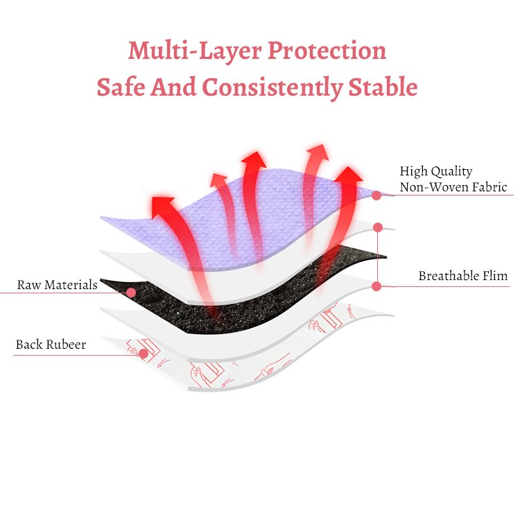 Hot sale disposable non-woven fabric menstrual iron powder heat patch for relieving period pain relief warm womb patch