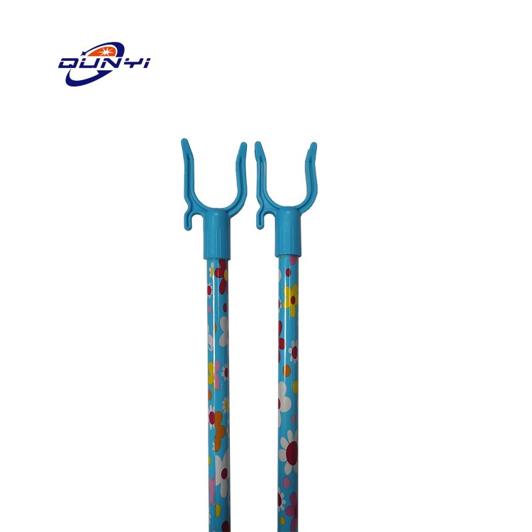 OEM Service Household Durable Non-Telescopic Metal Handle High Reach Clothe Hanger Fork