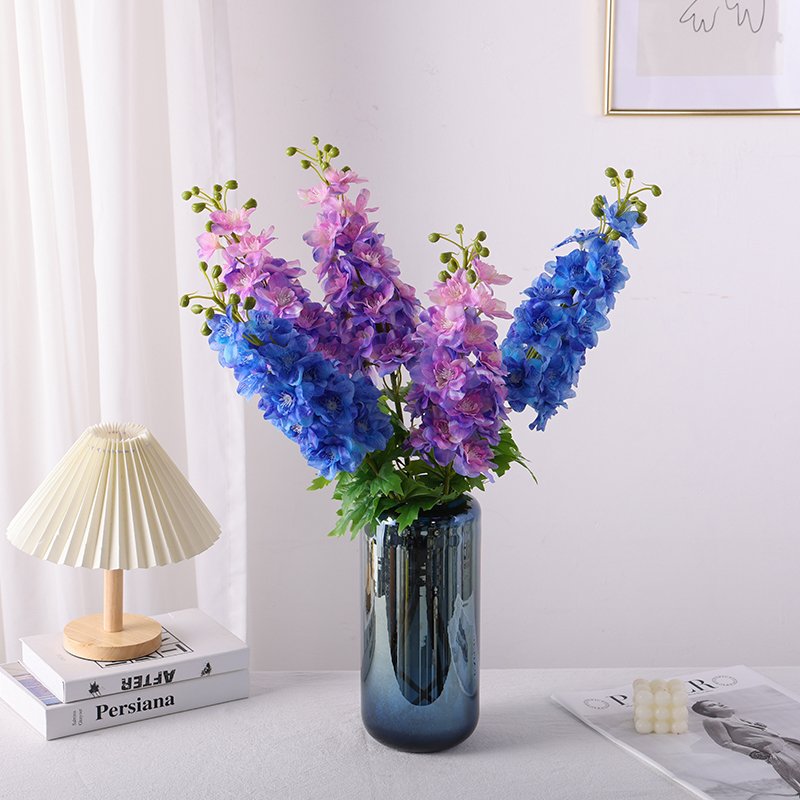 high quality latex delphinium artificial flowers decor wedding False Flower Plants Artificial larkspur