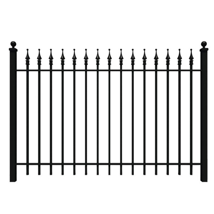 green steel fence steel fence ornamental steel fence