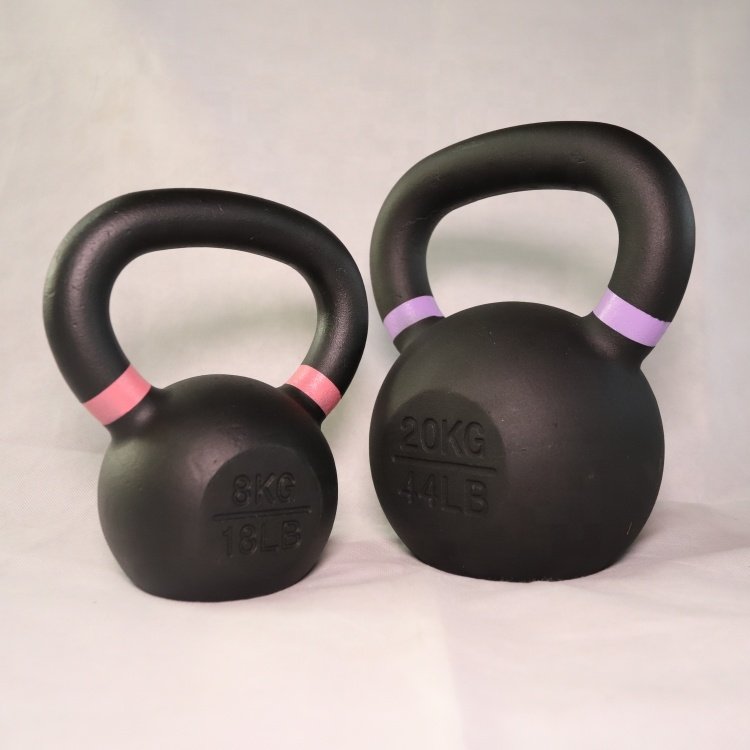 FitFirst Safety Durable Home Gym Gear Cast Iron Powder Coated LB Kettlebell