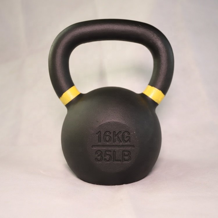 FitFirst Safety Durable Home Gym Gear Cast Iron Powder Coated LB Kettlebell