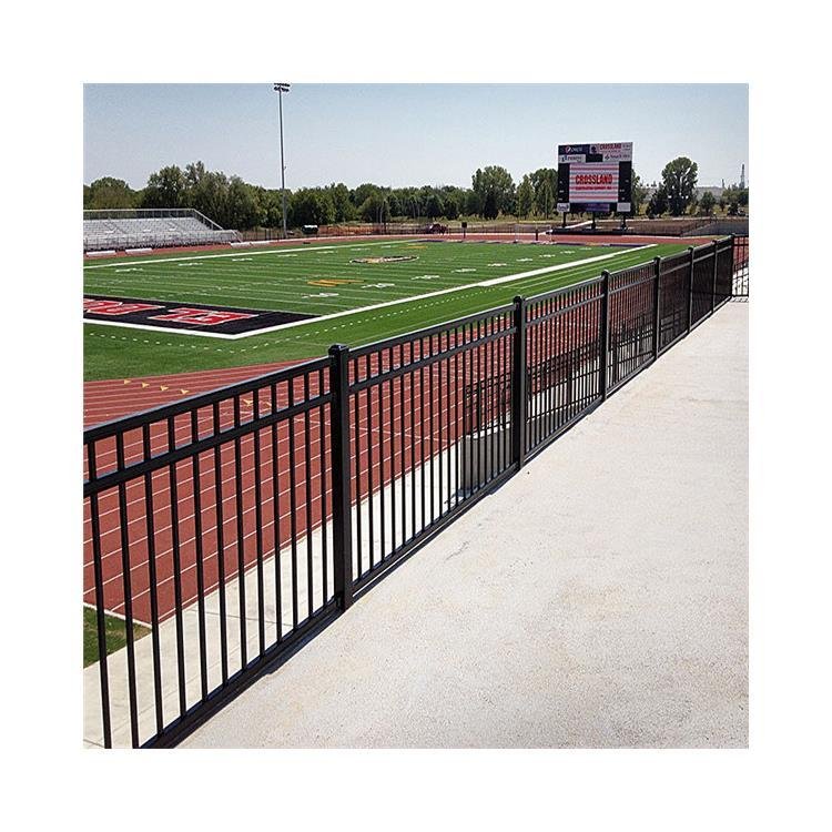 Prima New Design Cheap Wrought Iron Fence Panel Steel Metal Picket Ornamental Electric Fence For Villa
