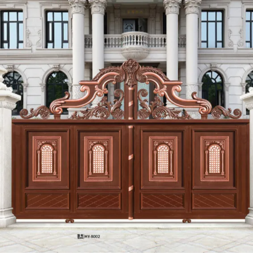 Outdoor luxury double door iron gates entrance main entrance gate stainless steel door design luxury main entrance gate