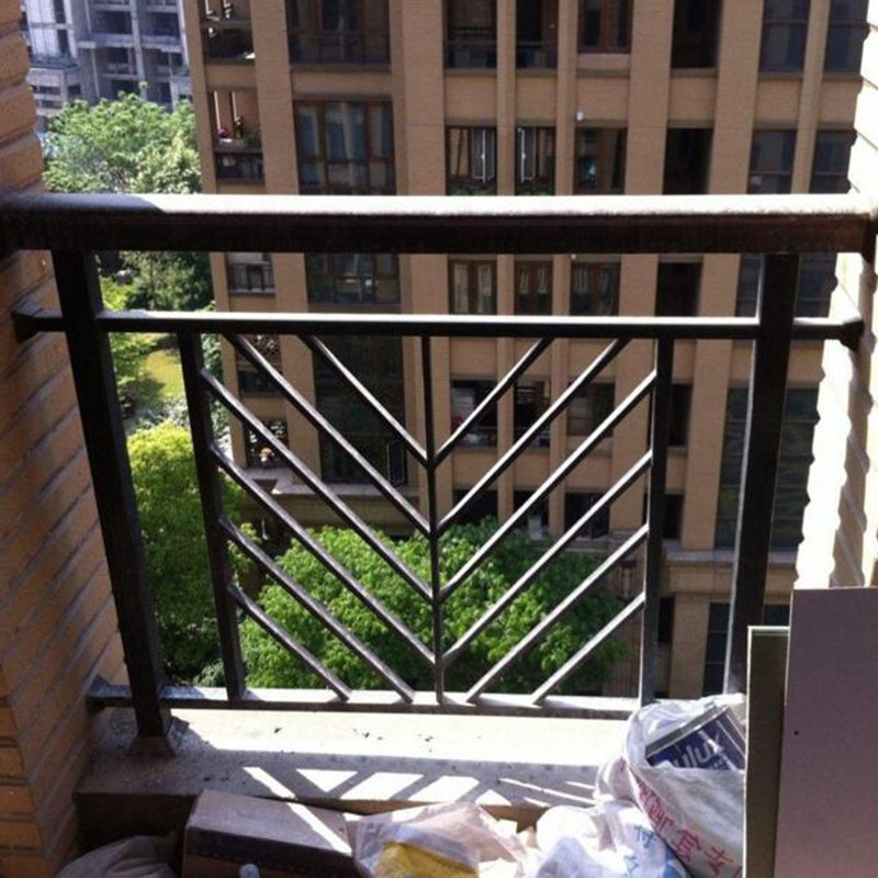 hot sales outdoor powder coated wrought simple iron grill design for balcony