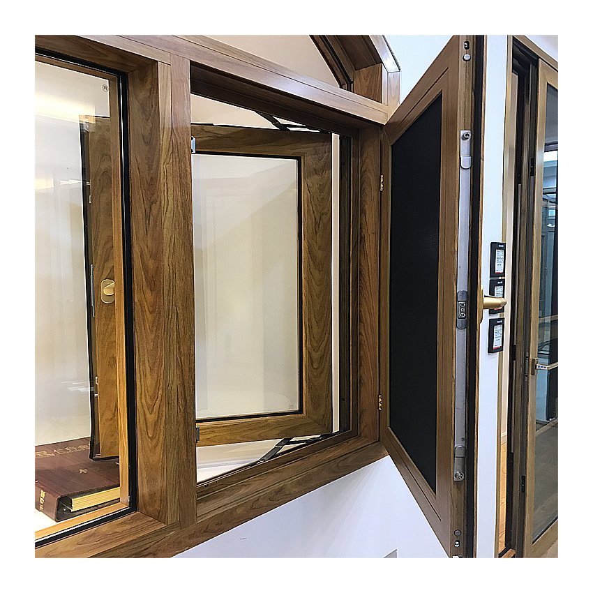 Horizontal architecture low u-factor casement windows design with aluminium jamb