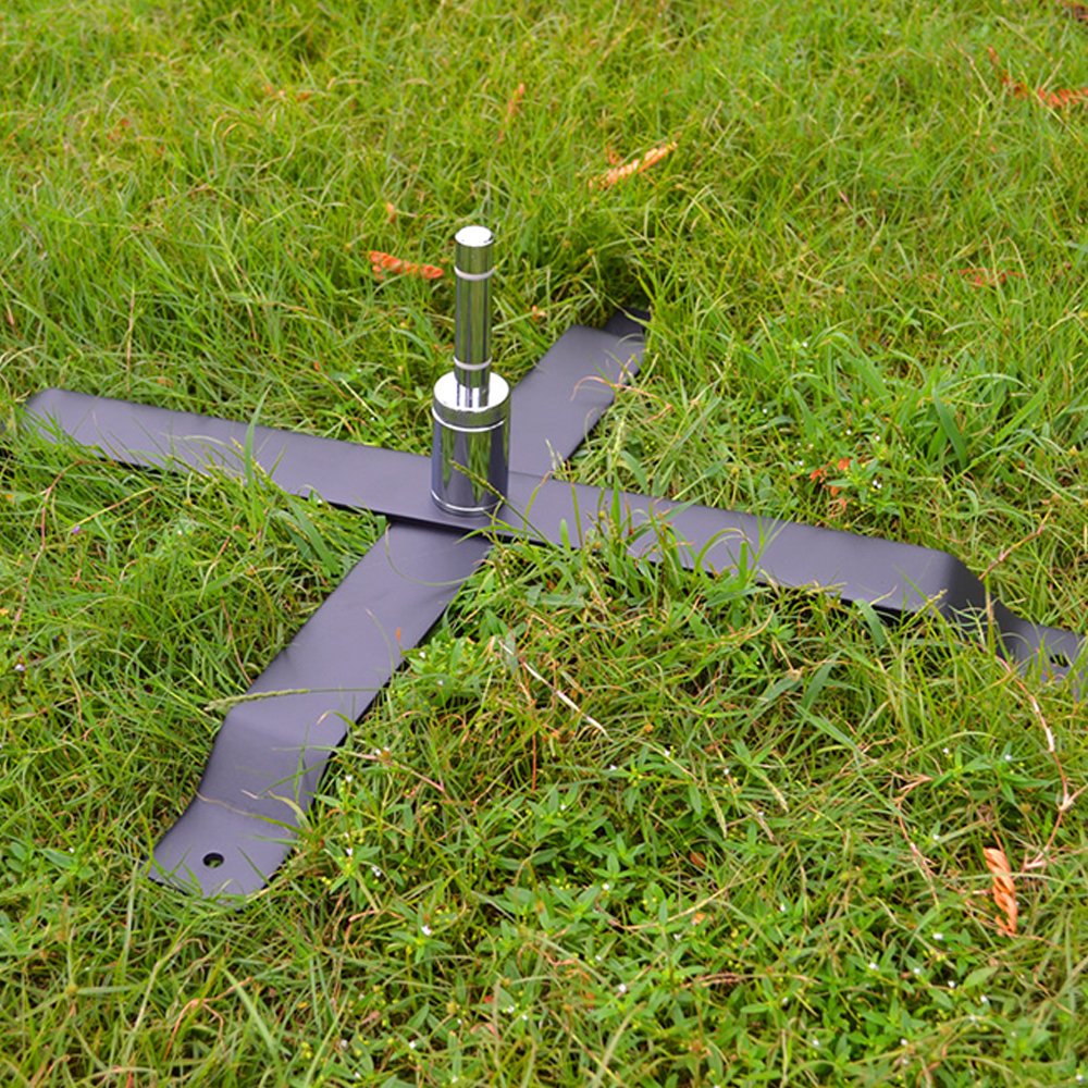 FEAMONT High Quality Beach Flag Base Outdoor Iron Cross Base