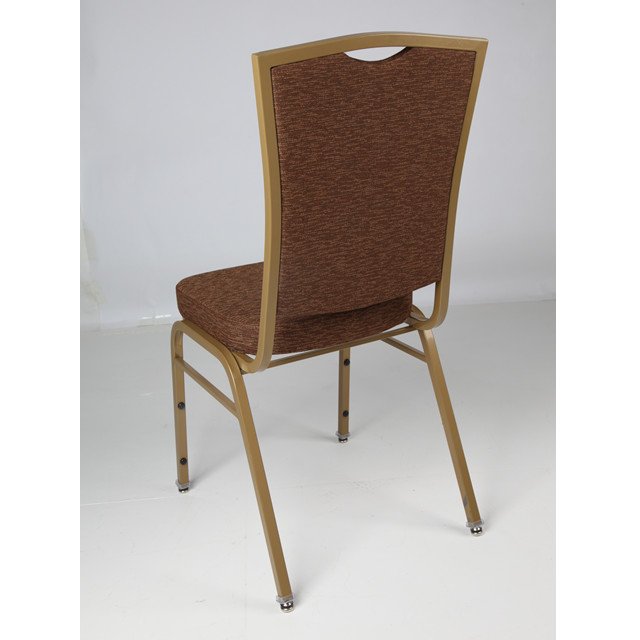 hotel wedding stackable gold stainless steel banquet hall chairs