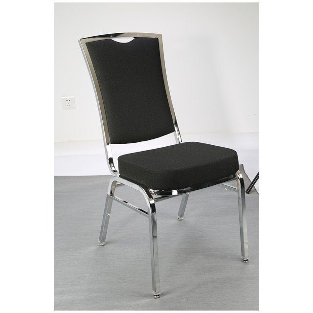 hotel wedding stackable gold stainless steel banquet hall chairs