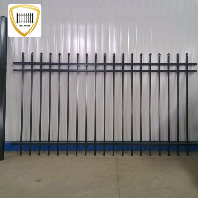 direct factory hot sale heavy duty hot dip galvanized powder coated ornamental fencing wrought iron