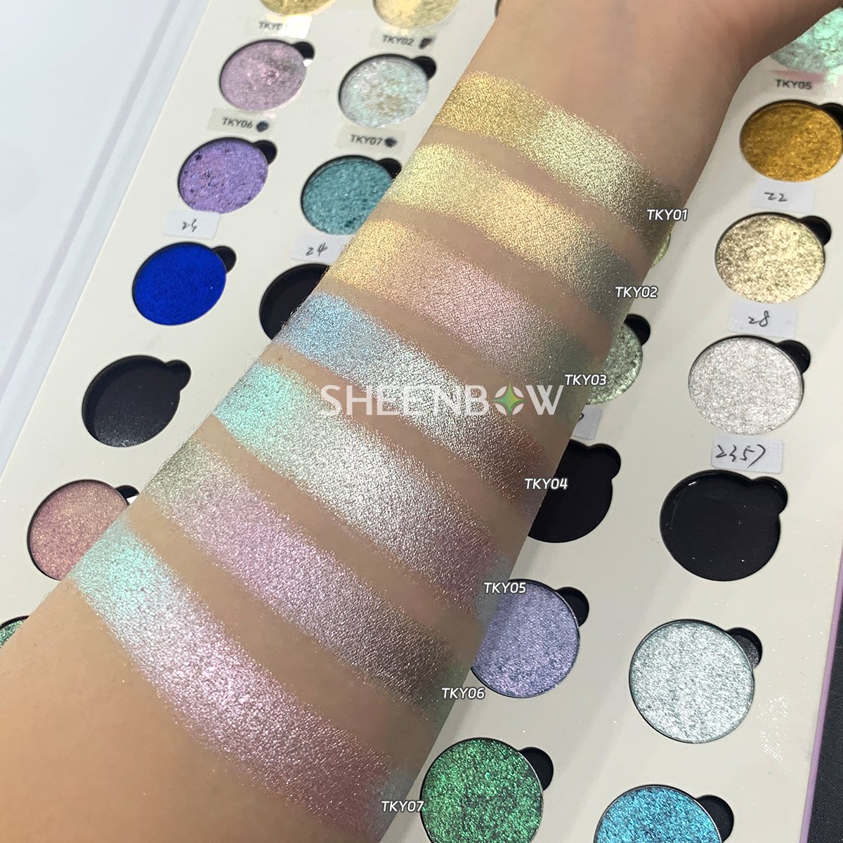 Sheenbow Face Eyes Makeup Highlighter Pigment Powder