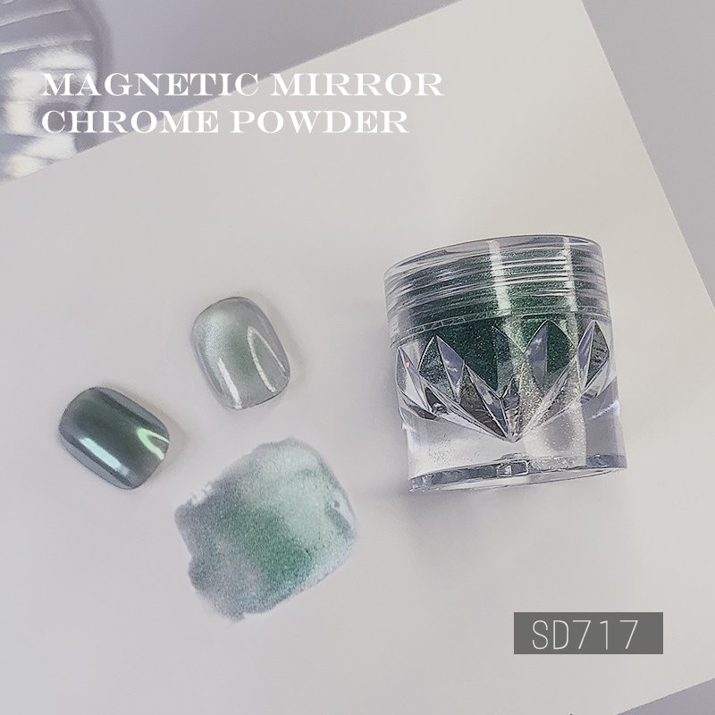 2 in 1 Cat Eye Chrome Magnet Powder DIY Nail Powder Magnet Chrome Nail Art powder