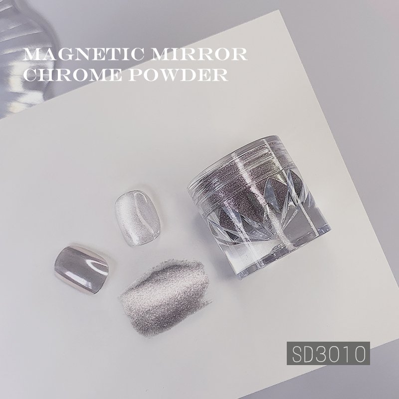 2 in 1 Cat Eye Chrome Magnet Powder DIY Nail Powder Magnet Chrome Nail Art powder