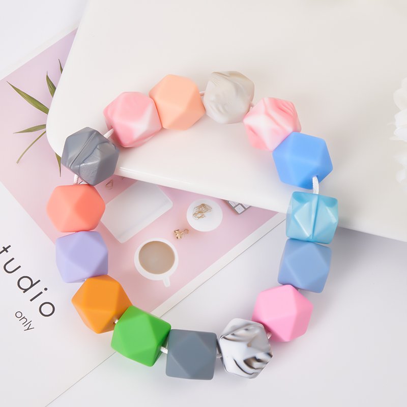 trending products 2024 new arrivals Eco-friendly custom silicone focal beads bracelet beads for jewelry keychain making kit diy