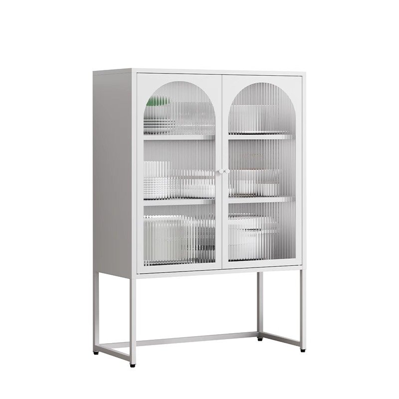 hot sale metal home furniture living room glass door display cabinet
