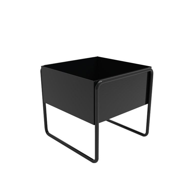 30x30cm square powder coating planter pot square metal planter pot box
