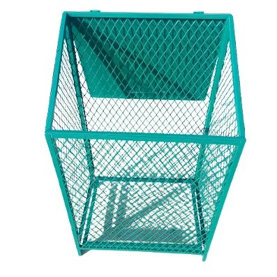 manufacture small folding metal iron wire mesh waste can trash can recycling garbage container garbage basket