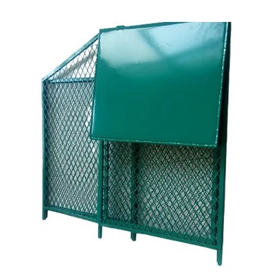 manufacture small folding metal iron wire mesh waste can trash can recycling garbage container garbage basket