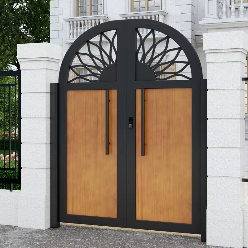 Wrought iron driveway decorative wrought iron front from nigeria main gate designs iron garage villa cast gates