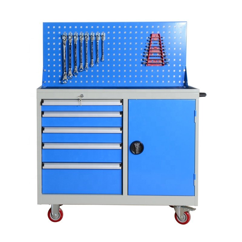 Multi-Function Mobile Iron Tool Chest Trolley Powder Coating Combination Storage Cabinet Garage Workshops OEM Customizable