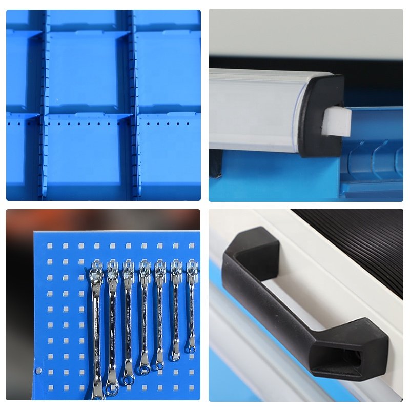 Multi-Function Mobile Iron Tool Chest Trolley Powder Coating Combination Storage Cabinet Garage Workshops OEM Customizable