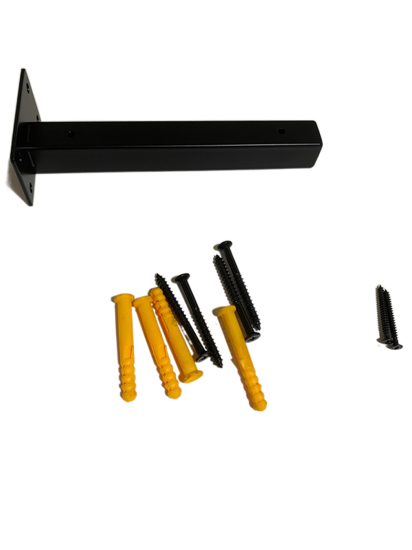 Wholesale Stainless steel 201 304 black T Angle Shelf Bracket Iron Metal Wall Mounted Shelf Bracket Floating L Shape