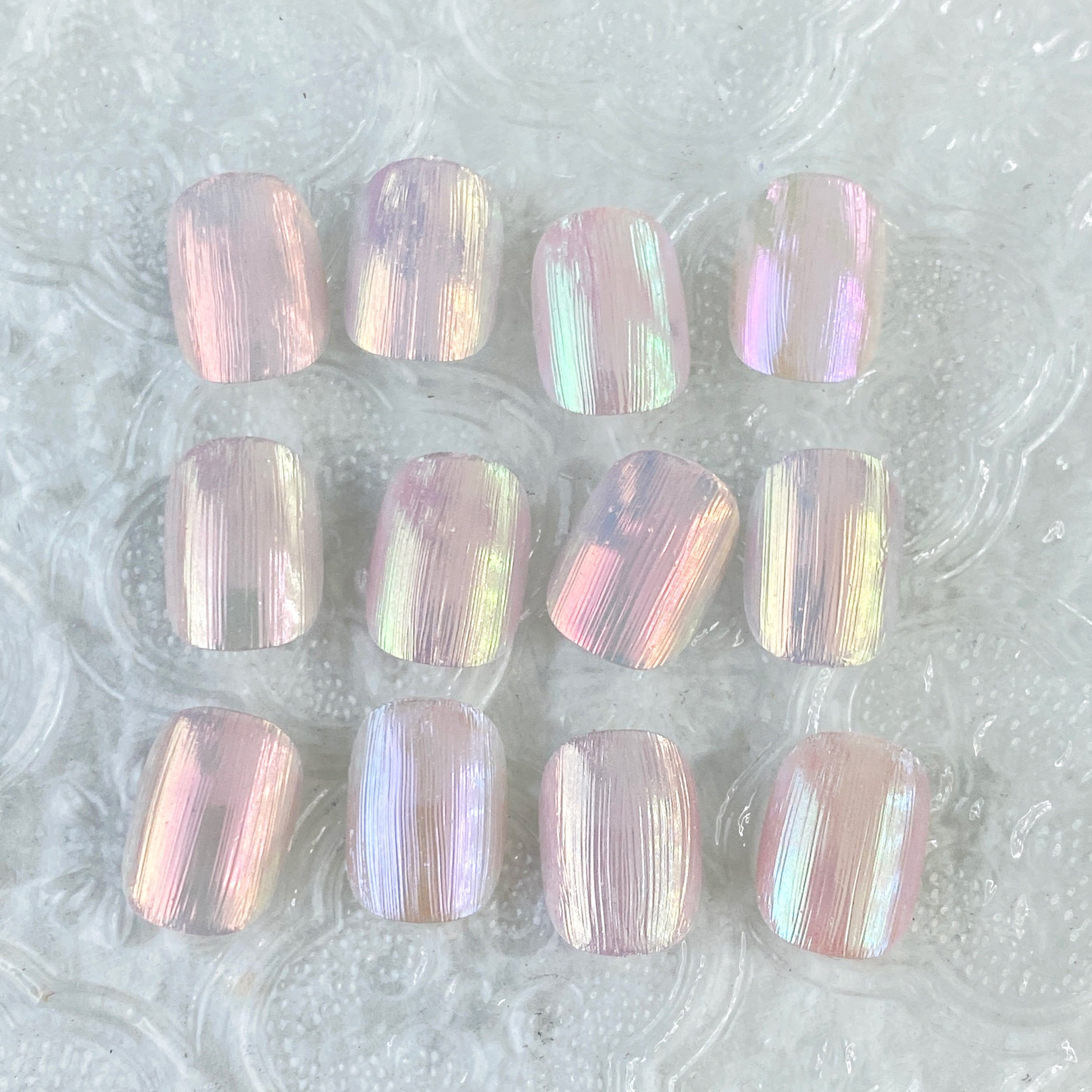 Aurora Chrome Nail Pigment Powder Metallic Mirror Effect Iridescent Mermaid Pearl Chrome Powder